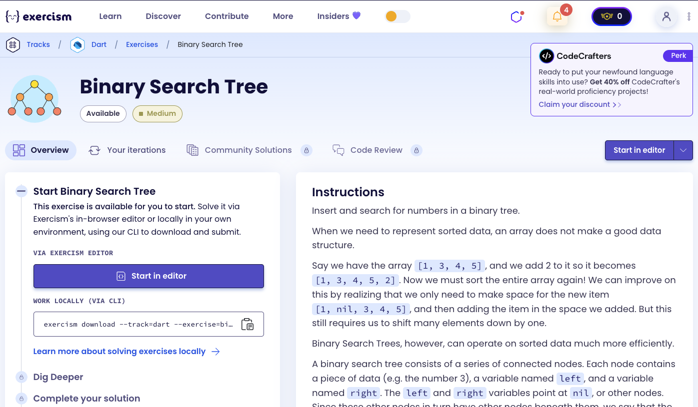 Binary Search Tree Exercise
